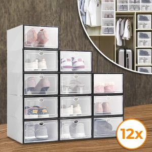 Kuti plastike për ruajtjen e këpucëve (12 copë) | SHOEZY